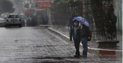 طقس فلسطين: أجواء باردة وأمطار غزيرة غدا الخميس