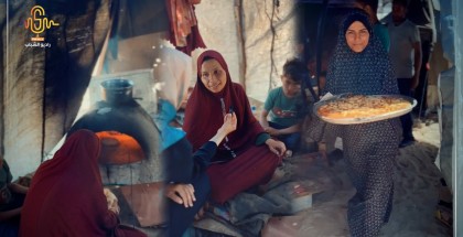 فيديو// وسط الحرب والدمار.. عائلة فلسطينية نازحة تتحدى المعاناة للبقاء على قيد الحياة