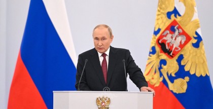 الرئيس الروسي بوتين يوقع معاهدات انضمام أقاليم أوكرانية لروسيا